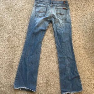 7 for all Mankind low rise boot cut jeans